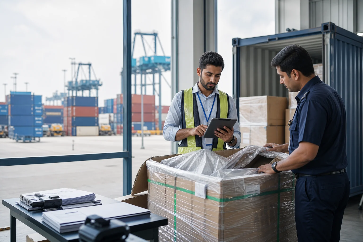Customs clearance operations in India
